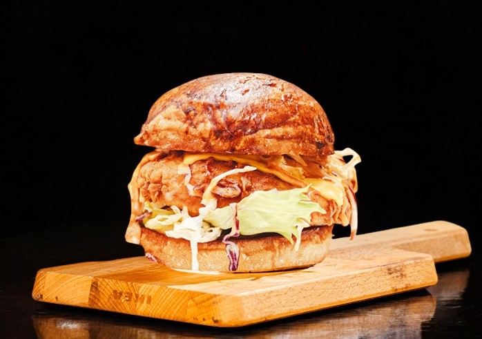 Chipotle Prawn Burger